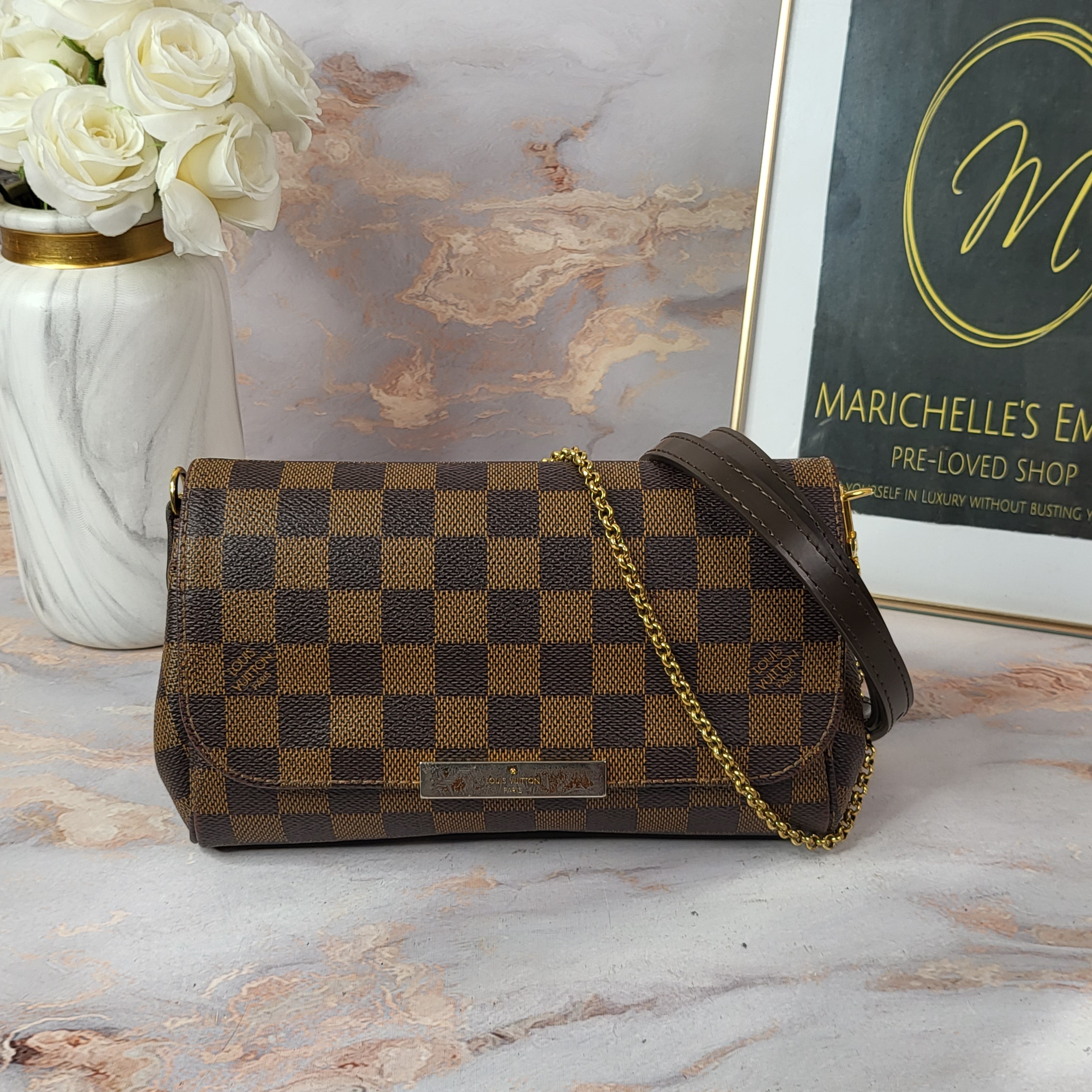 Louis Vuitton - Favorite PM - Damier Ebene - Pre-Loved