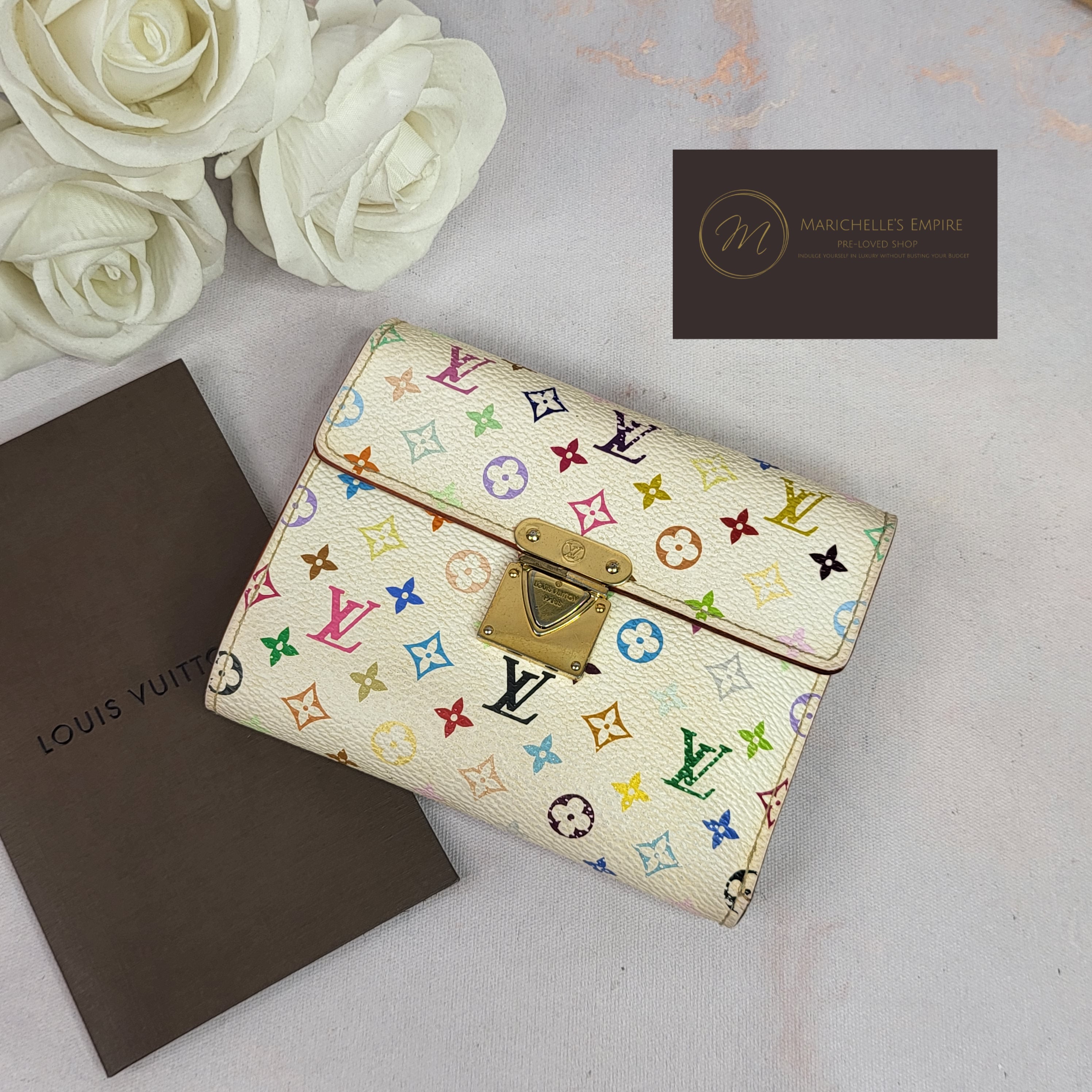 Koala Louis Vuitton White Wallet With Colored Letters Louis