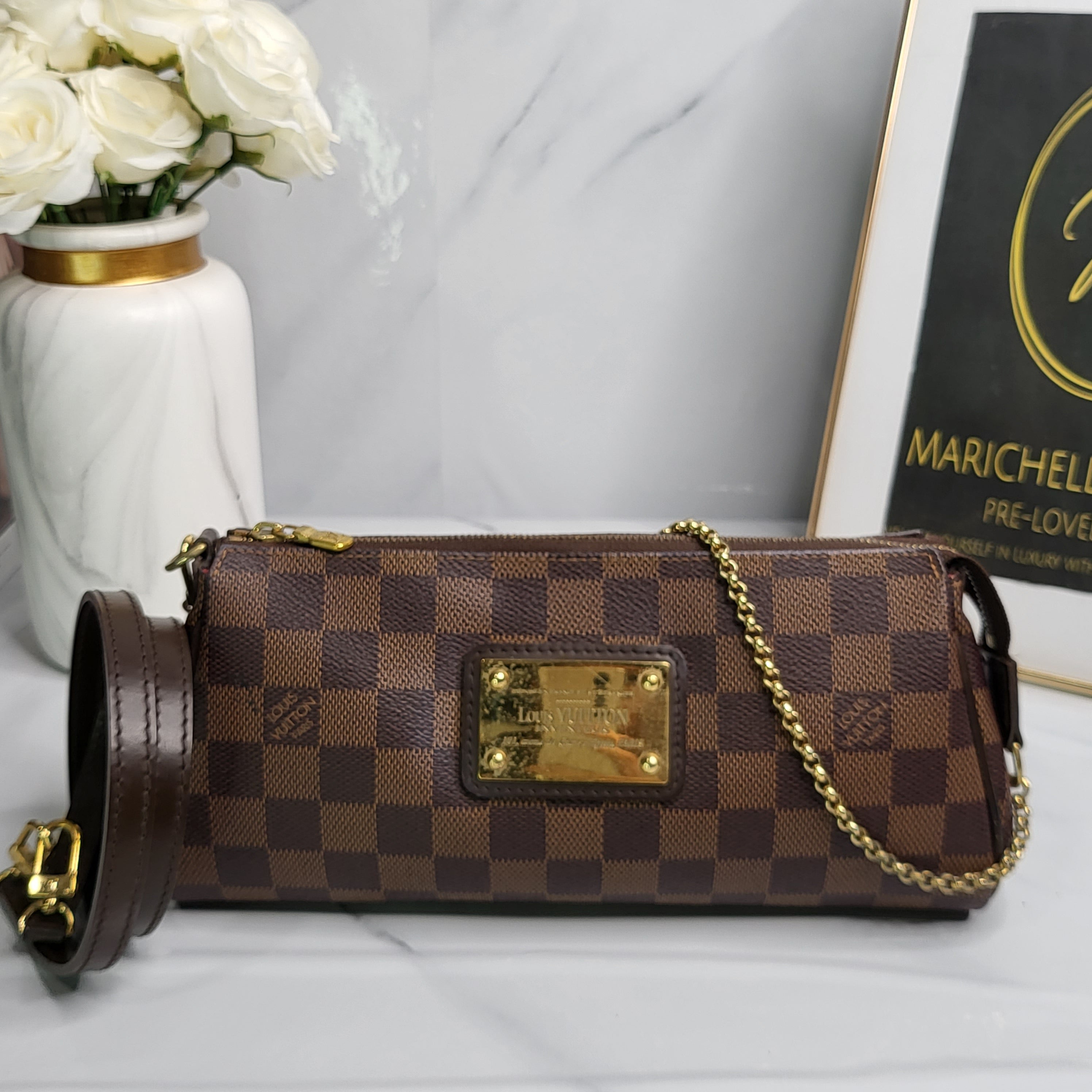 Louis Vuitton Pre-loved Damier Ebene Eva