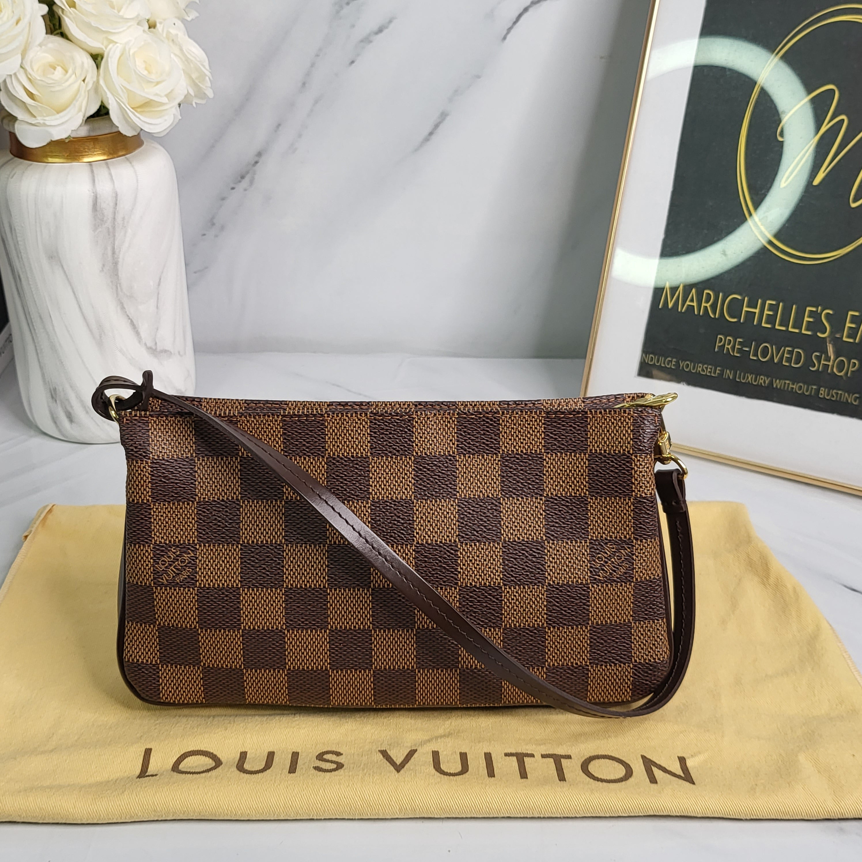 Louis Vuitton Damier Ebene Navona Accessoires Pochette Bag
