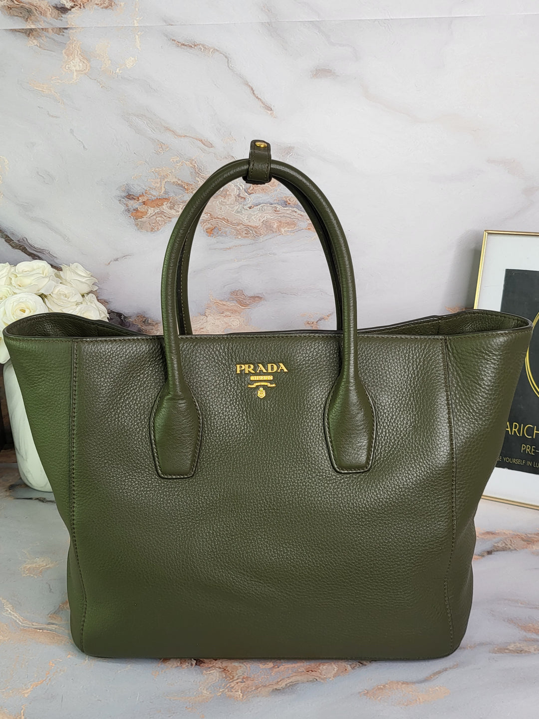 Prada Daino Large Tote Bag