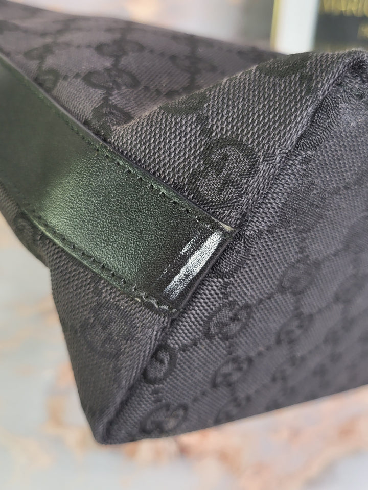 Gucci Canvas Medium Hobo Shoulder Bag