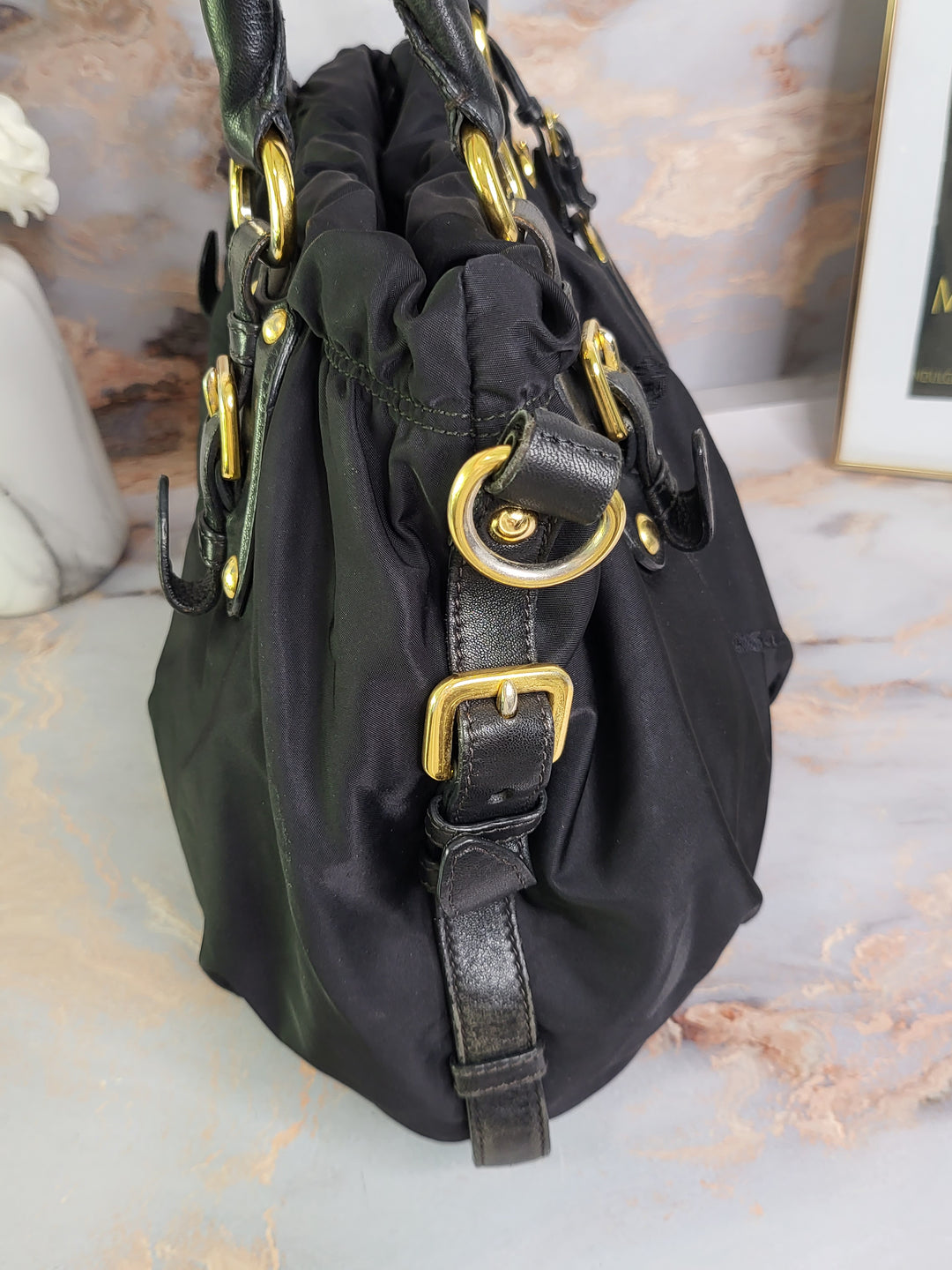 Prada Tessuto Gaufre Two-Way Bag