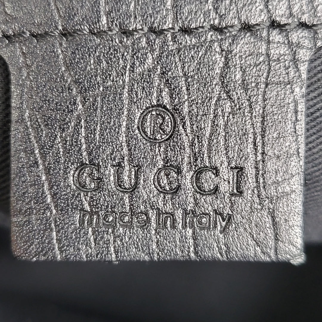 Gucci Canvas Horsebit Hobo Bag