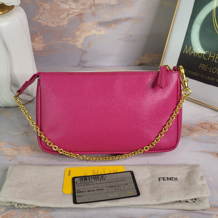 Fendi Vitello Elite Ciclamino Pochette