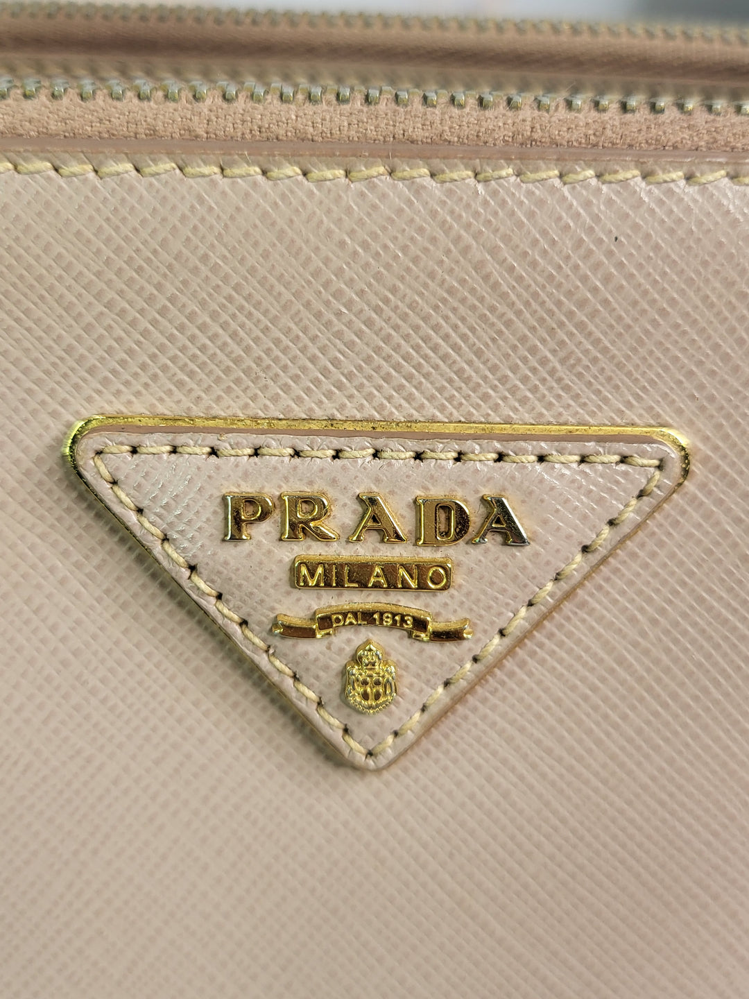 Prada Saffiano Double Zip Galleria Tote Bag