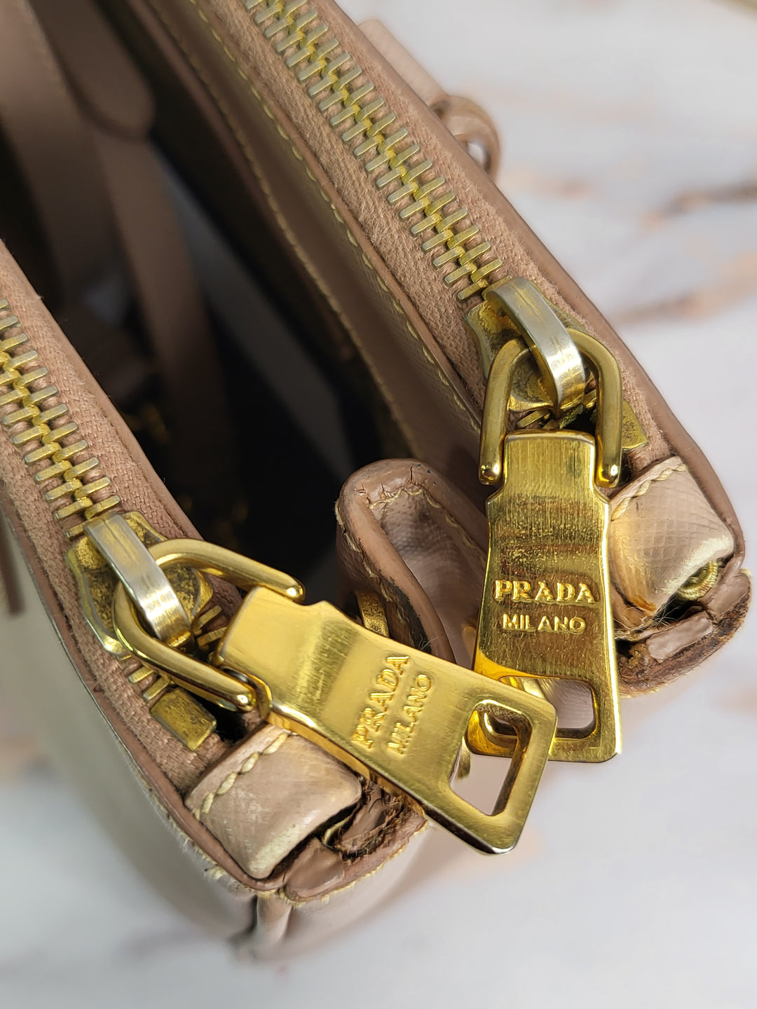 Prada Saffiano Double Zip Galleria Tote Bag