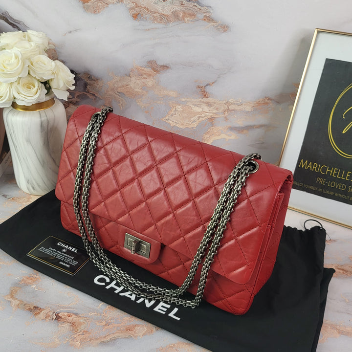 Chanel Red Reissue Double Flap Jumbo