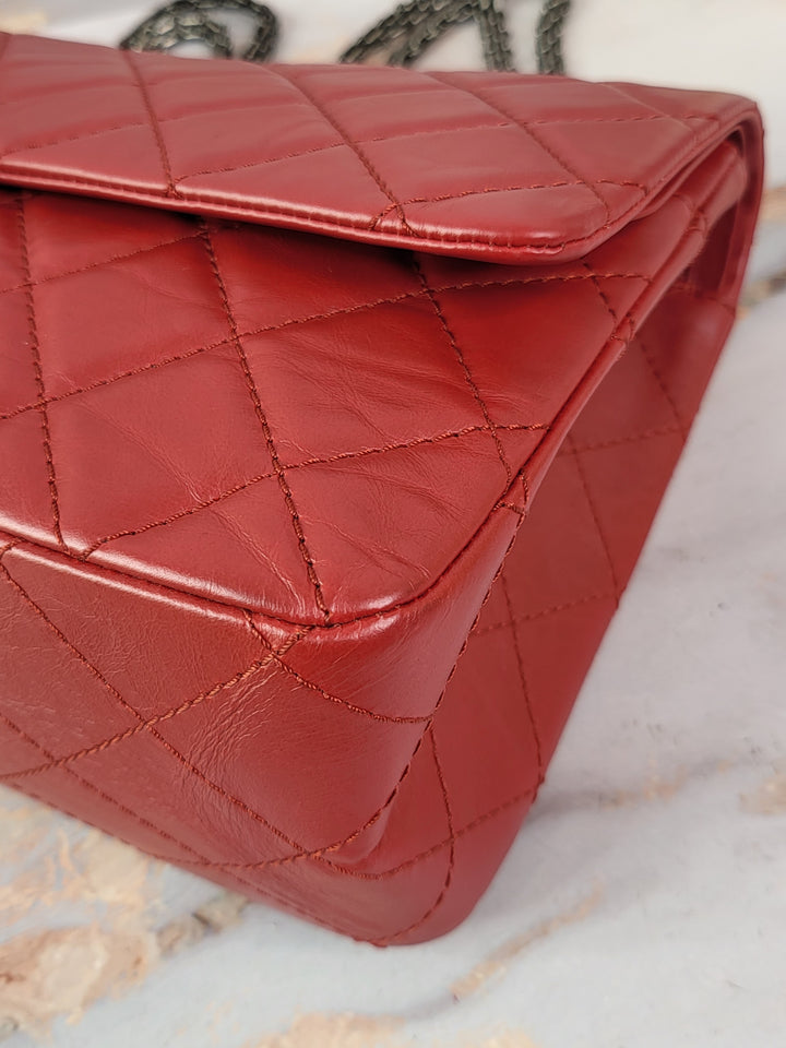 Chanel Red Reissue Double Flap Jumbo