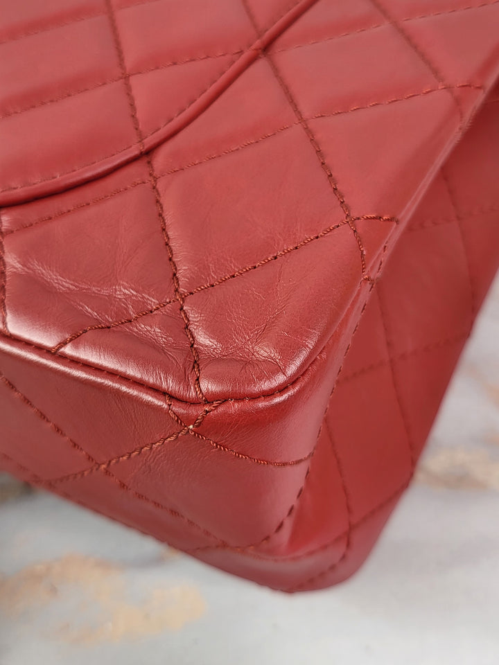 Chanel Red Reissue Double Flap Jumbo