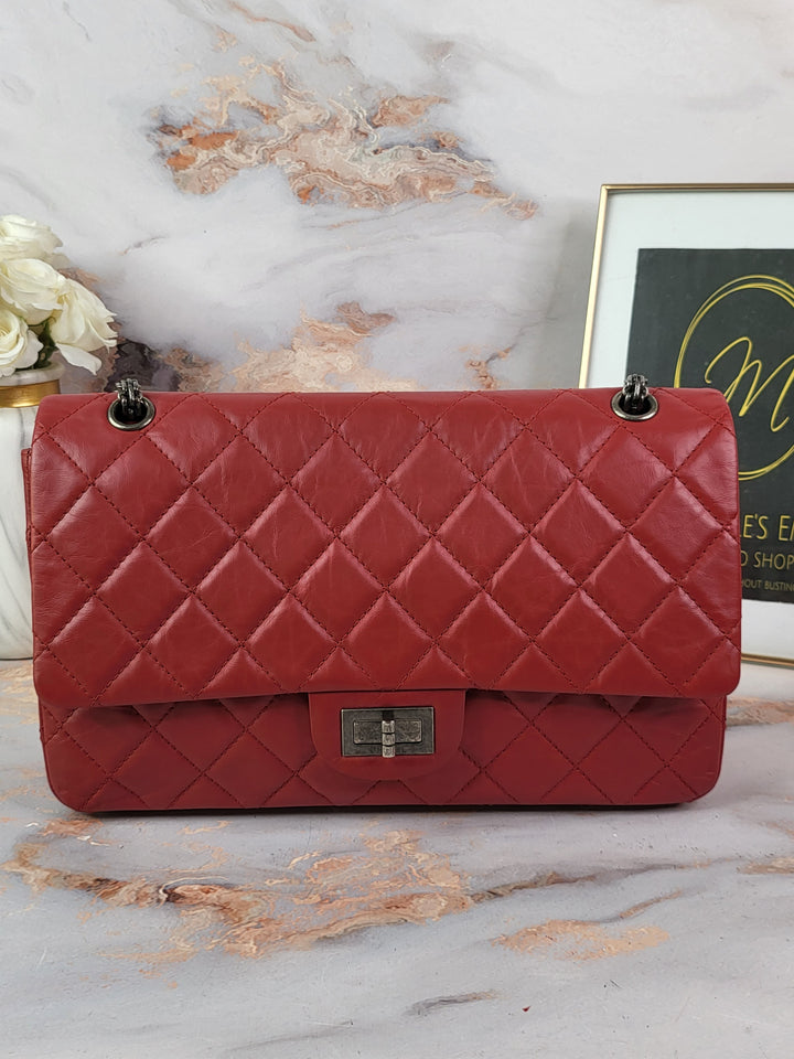 Chanel Red Reissue Double Flap Jumbo