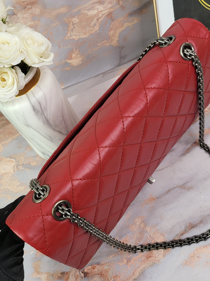 Chanel Red Reissue Double Flap Jumbo