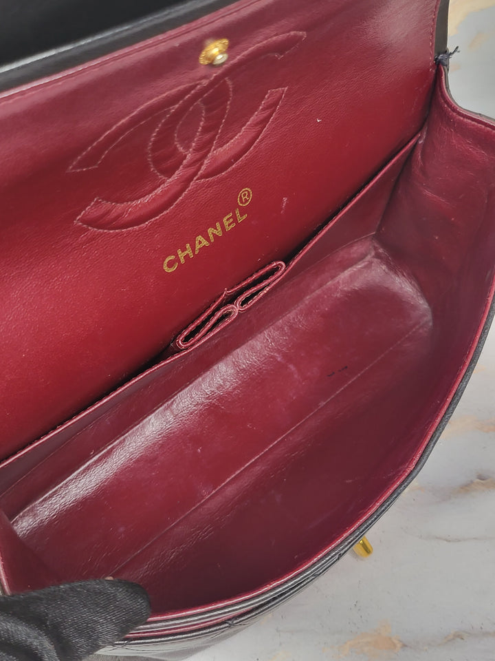 Chanel Lambskin Medium Double Flap 24k Gold-Plated Hardware