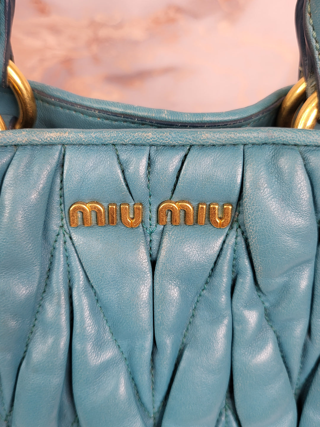 Miu Miu Matelasse Nappa Tote Bag