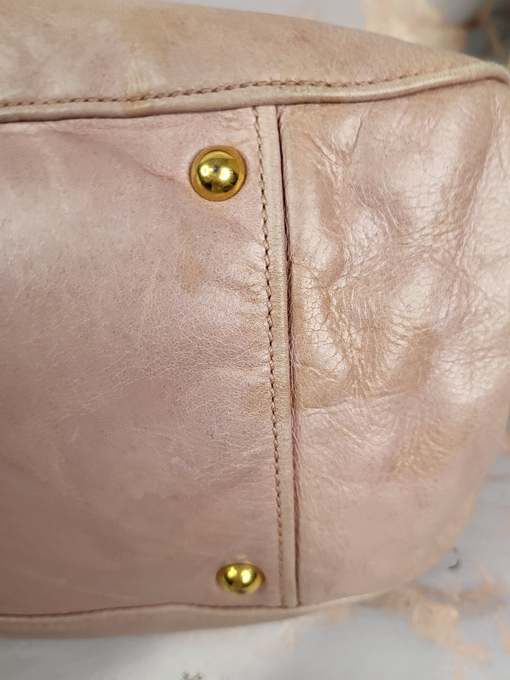 Miu Miu Vitello Pink Tote Bag
