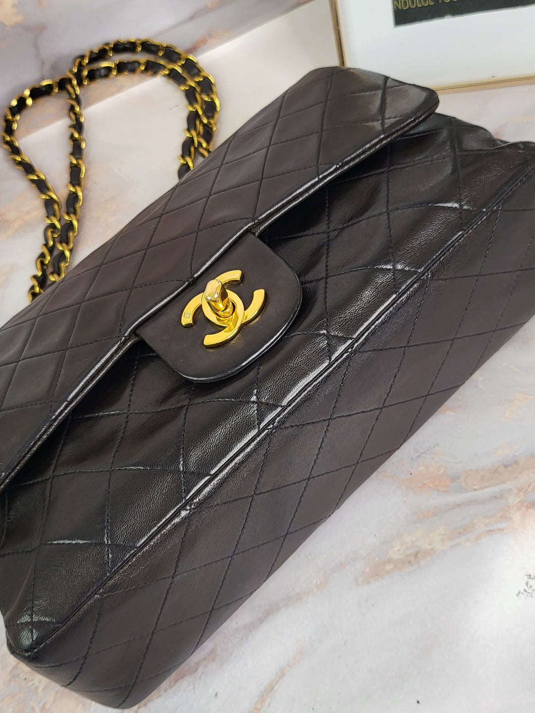 Chanel Lambskin Medium Double Flap 24k Gold-Plated Hardware