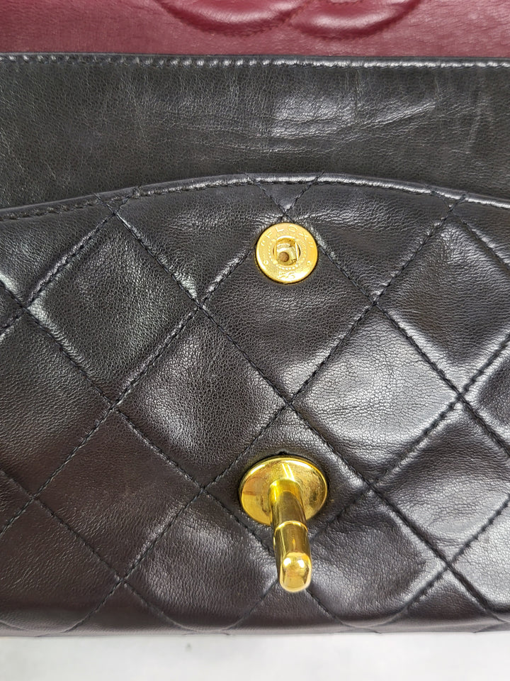 Chanel Lambskin Medium Double Flap 24k Gold-Plated Hardware