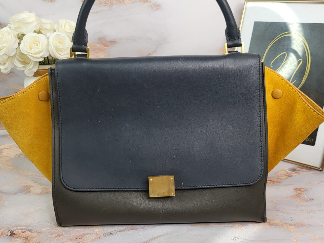 Celine Tricolor Medium Trapeze