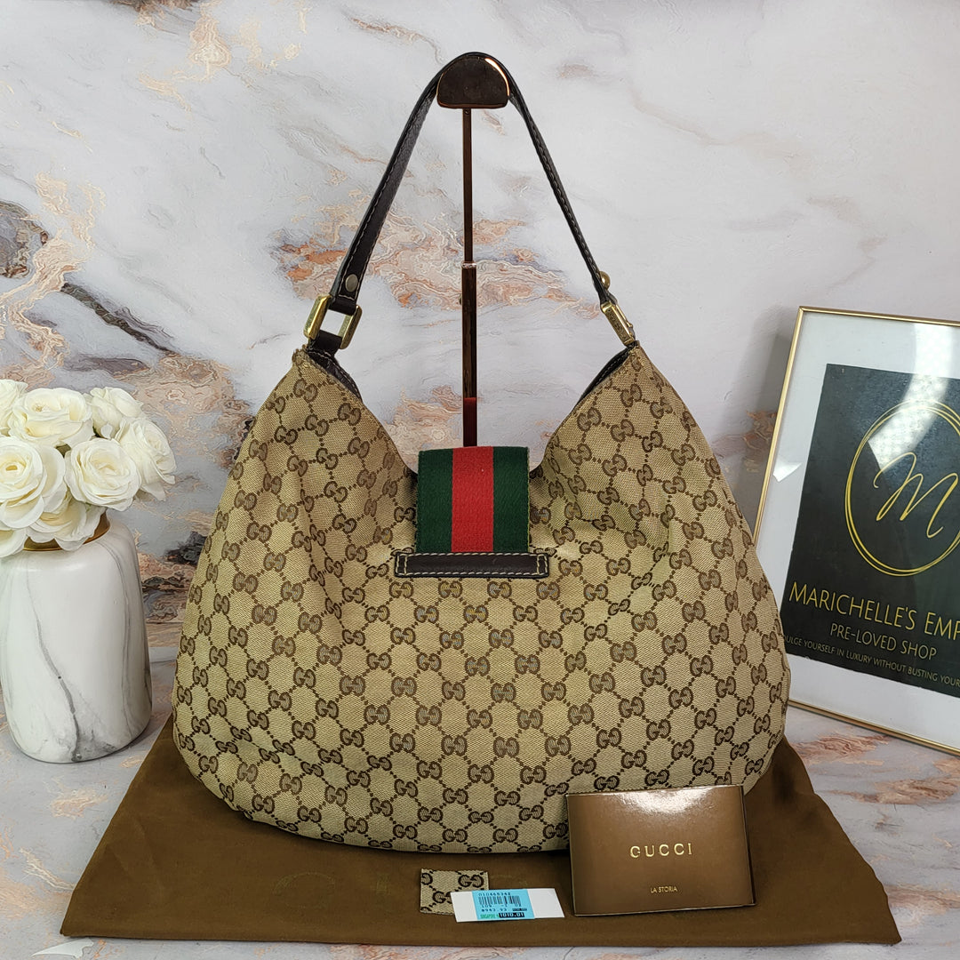 Gucci Canvas Hobo Bag