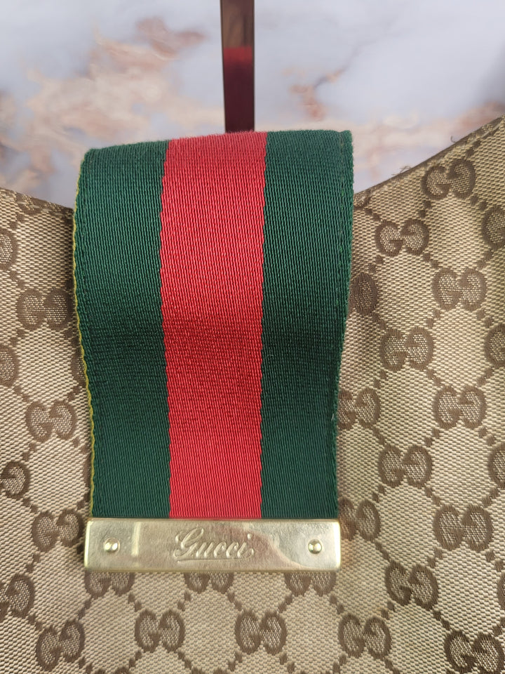 Gucci Canvas Hobo Bag