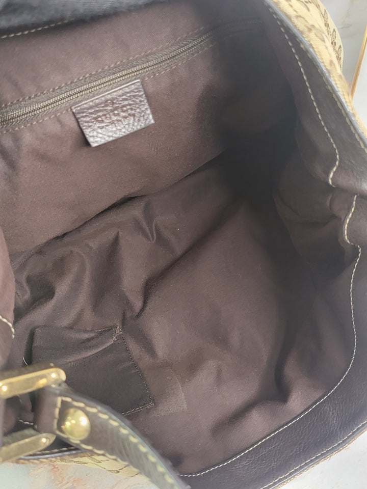 Gucci Canvas Hobo Bag