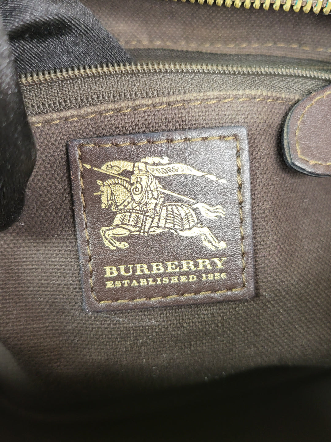 Burberry Haymarket Boston Bag