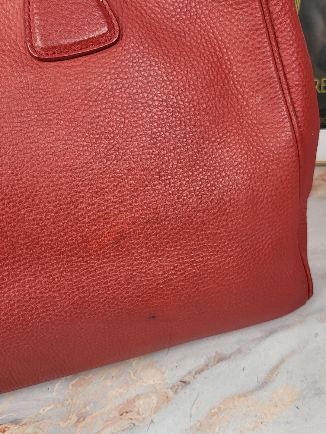 Prada Daino Leather Tote Bag