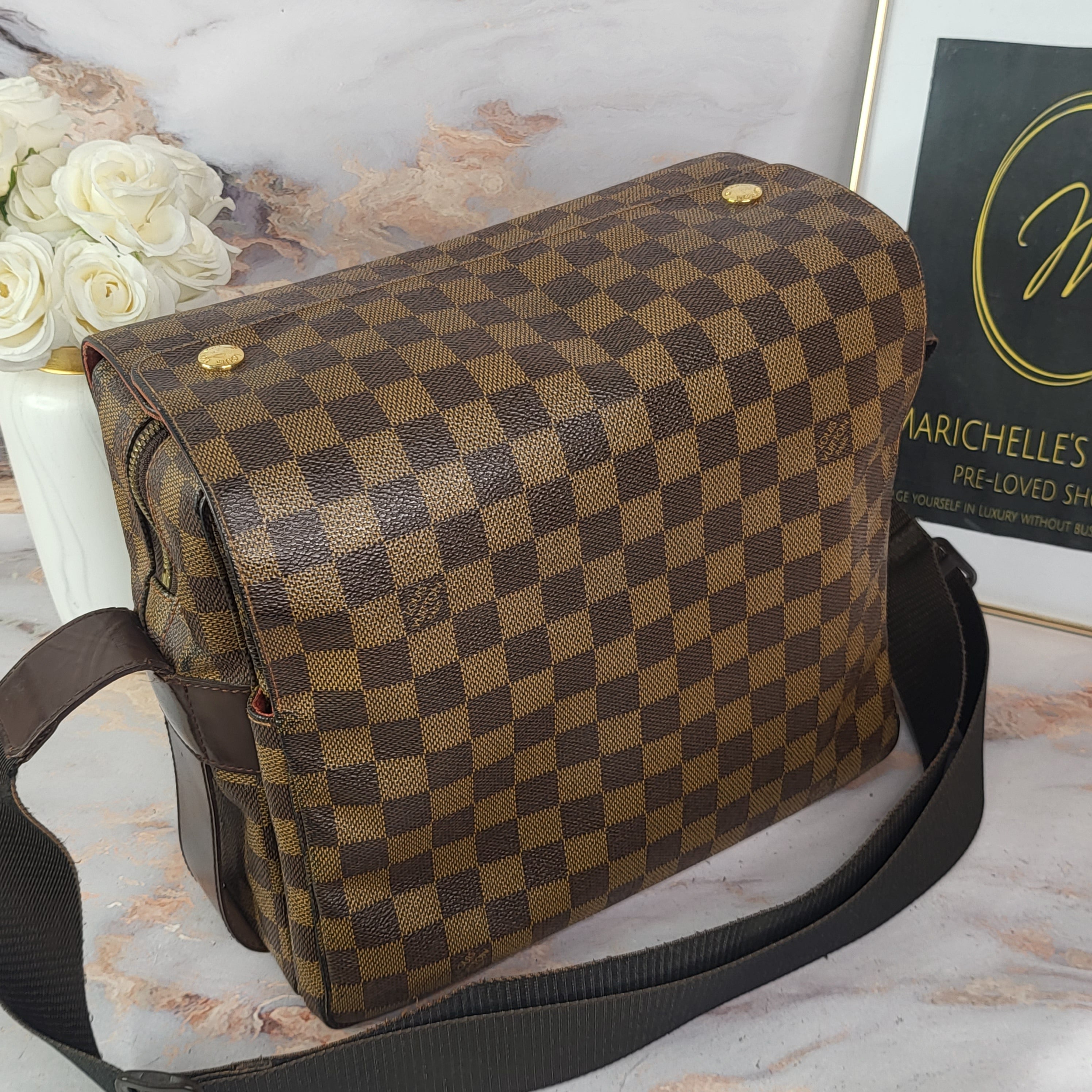 Louis Vuitton Pre-loved Damier Ebene Naviglio