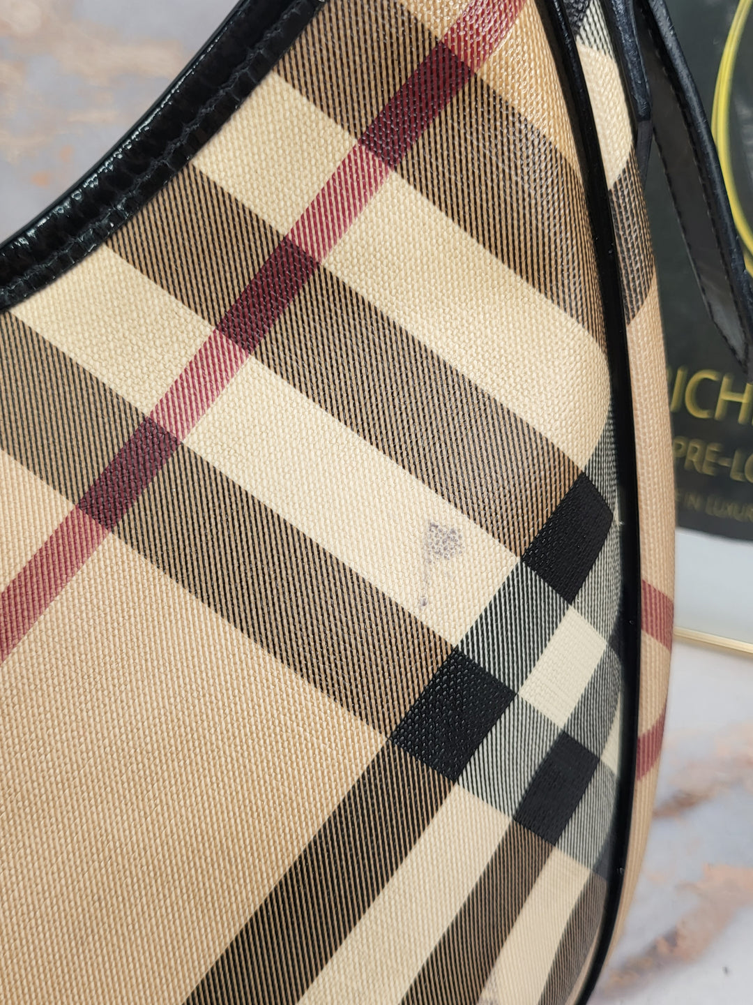 Burberry Nova Check Hobo Bag