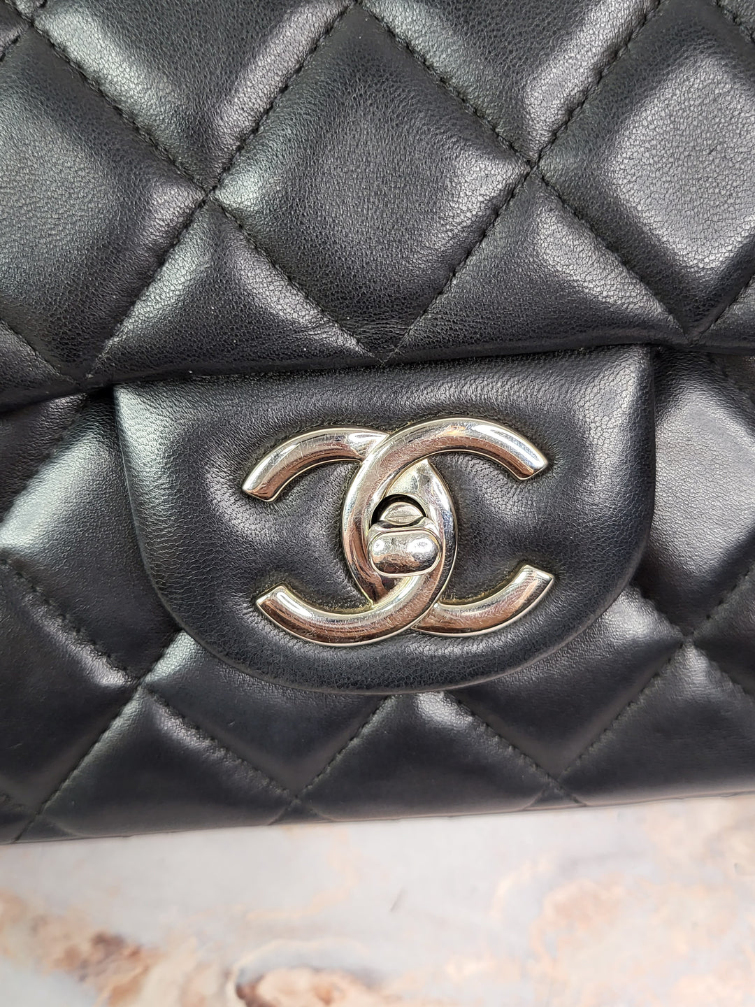 Chanel Lambskin Double Flap Maxi