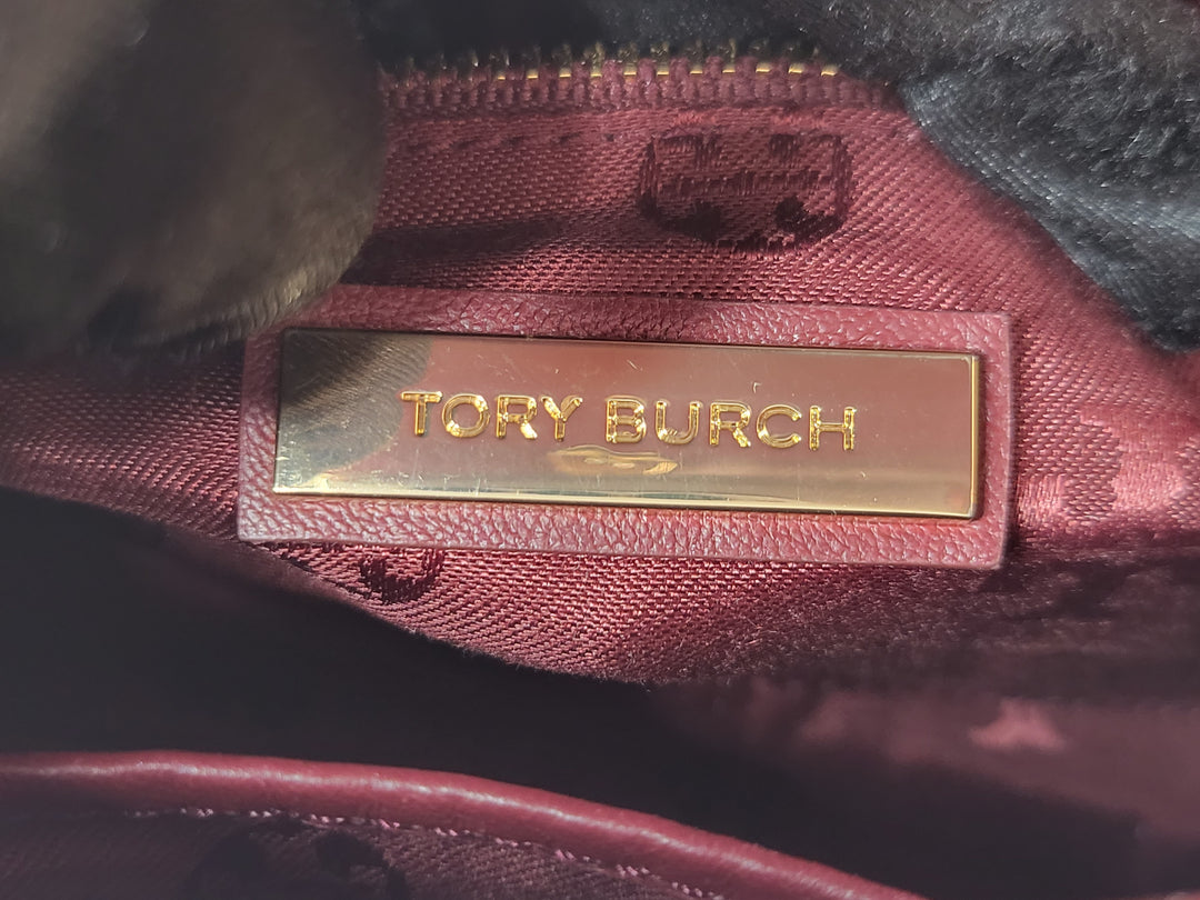 Tory Burch Maroon Fleming Bag