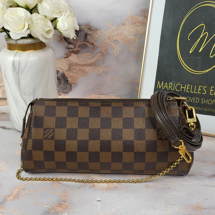 Louis Vuitton Damier Ebene Eva Clutch