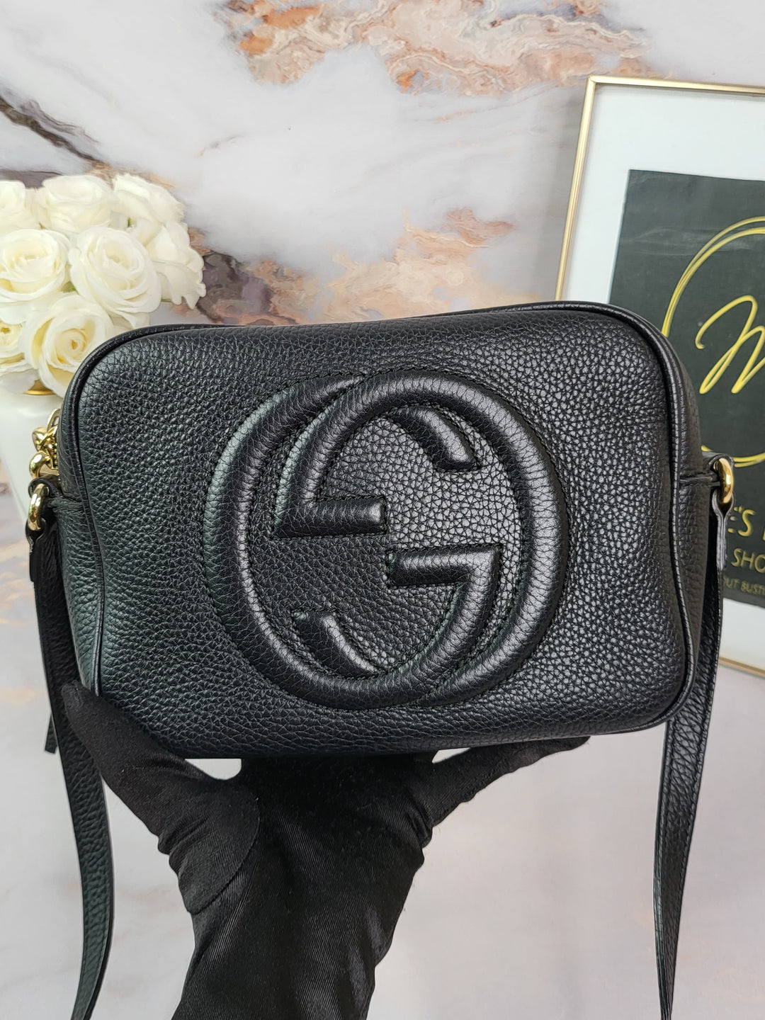 Gucci Pebbled Soho Camera Bag