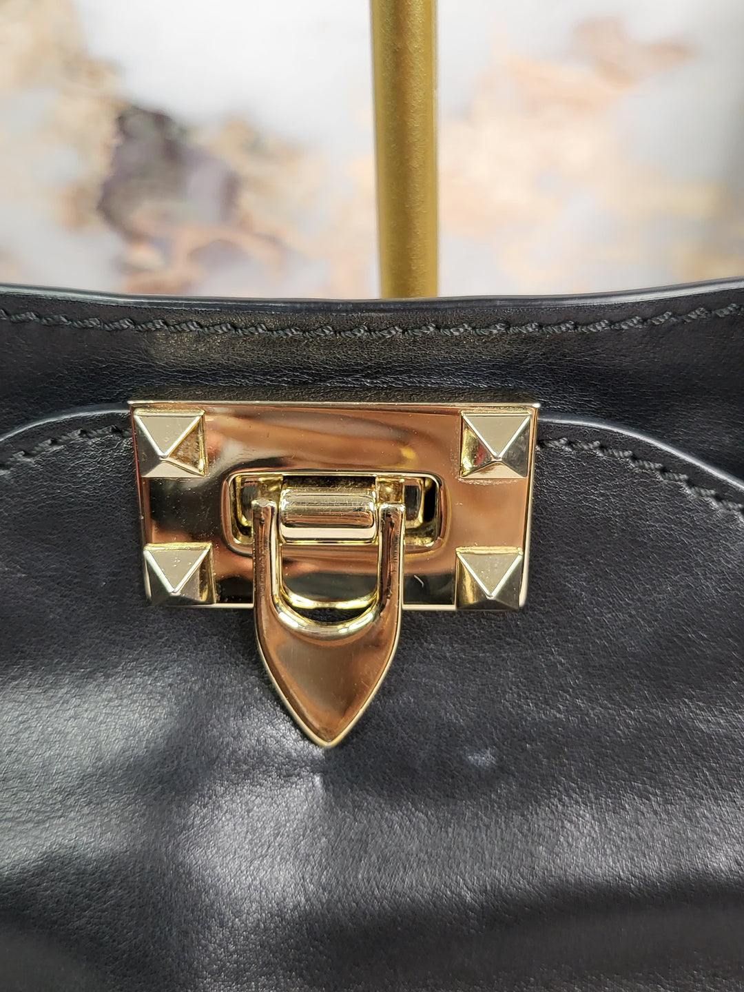 Valentino Leather Rockstud Satchel