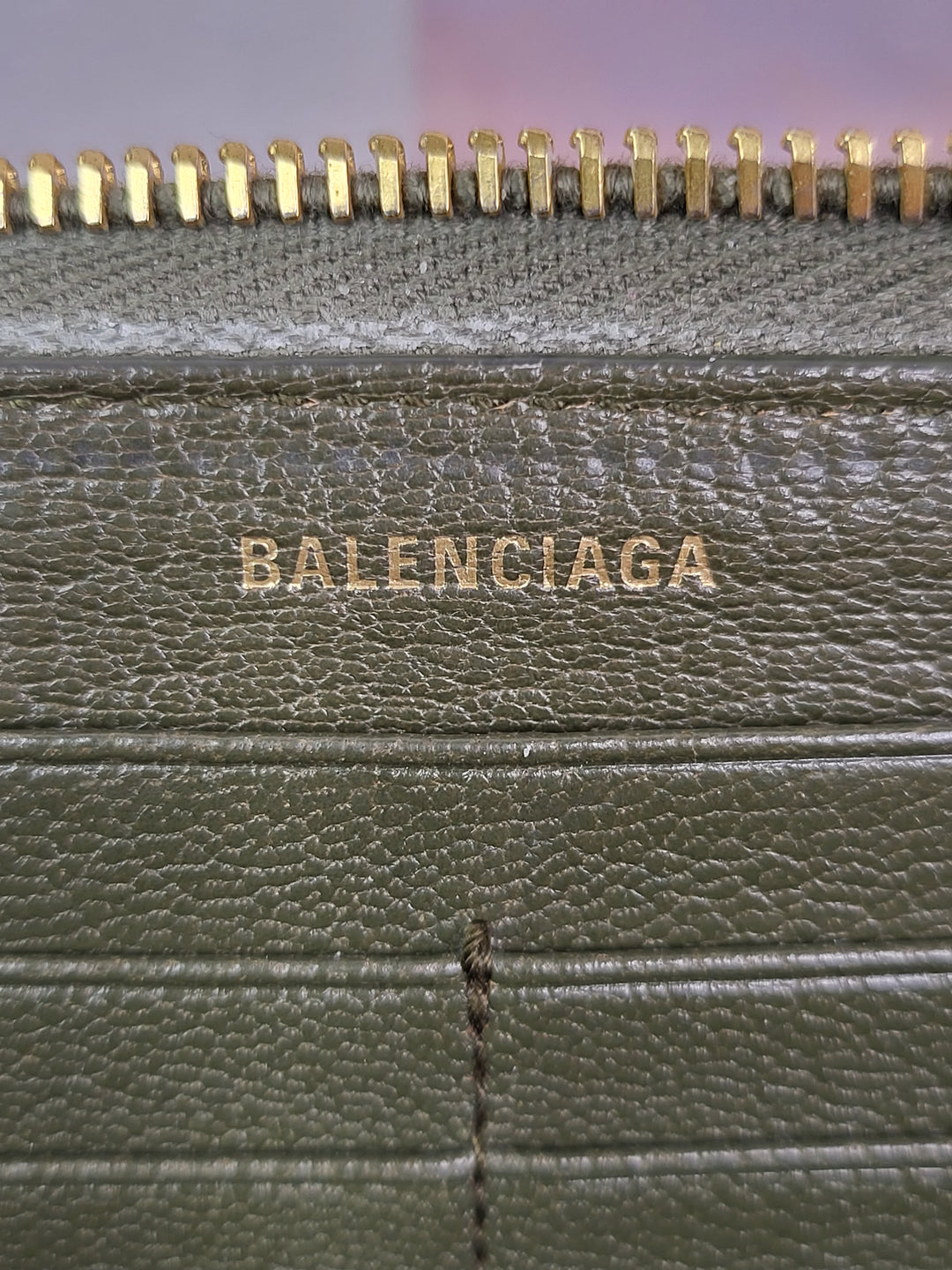 Balenciaga Calfskin Zippy Wallet