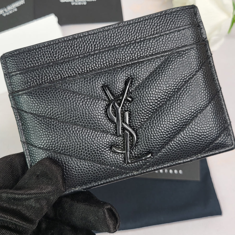 Saint Laurent Grained Card Holder