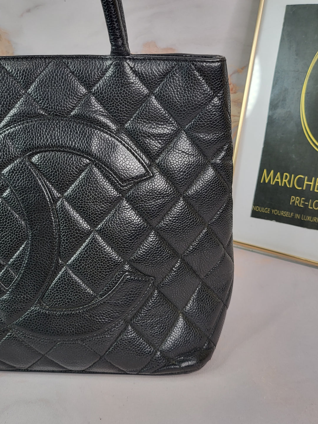Chanel Caviar Medallion Tote Bag