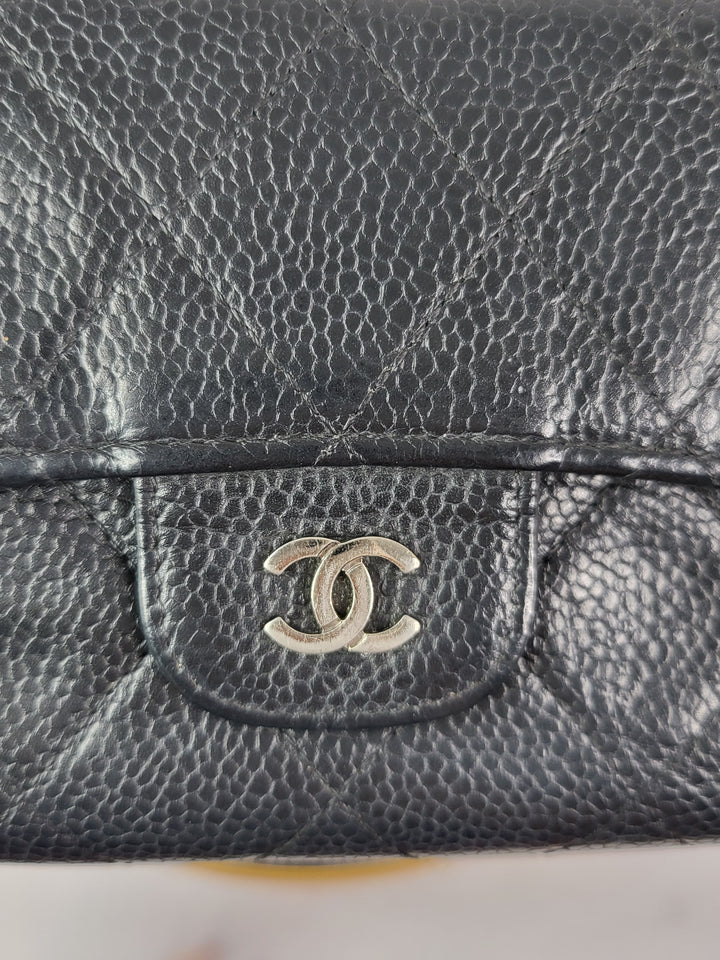 Chanel Caviar Long Flap Wallet