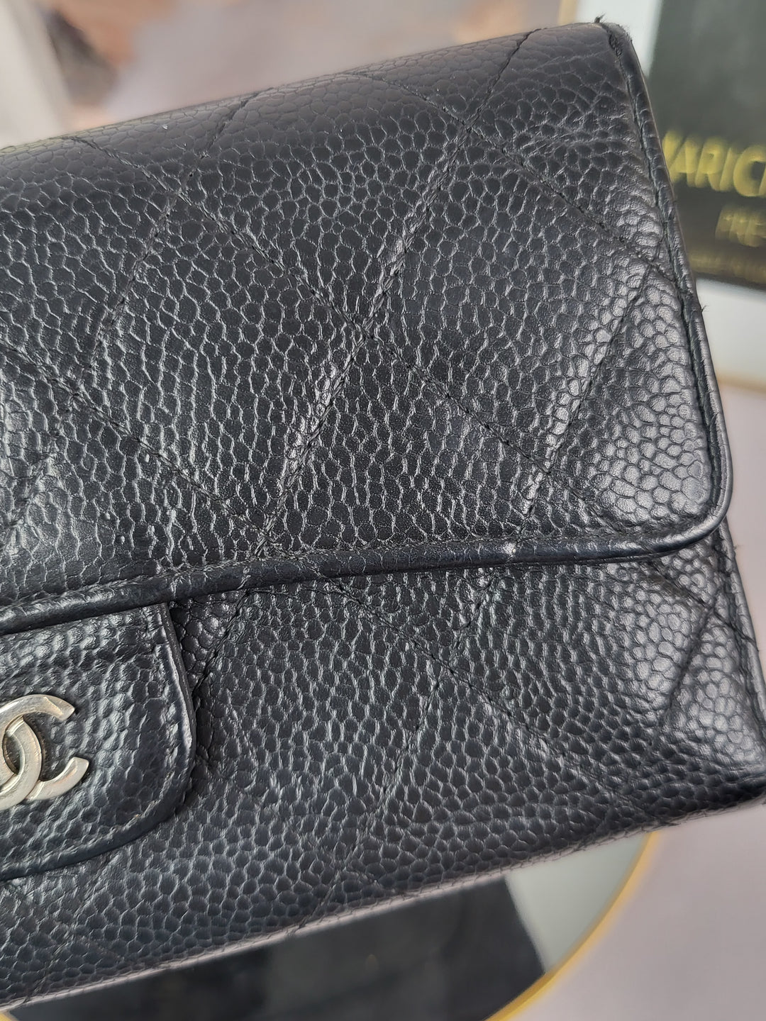 Chanel Caviar Long Flap Wallet