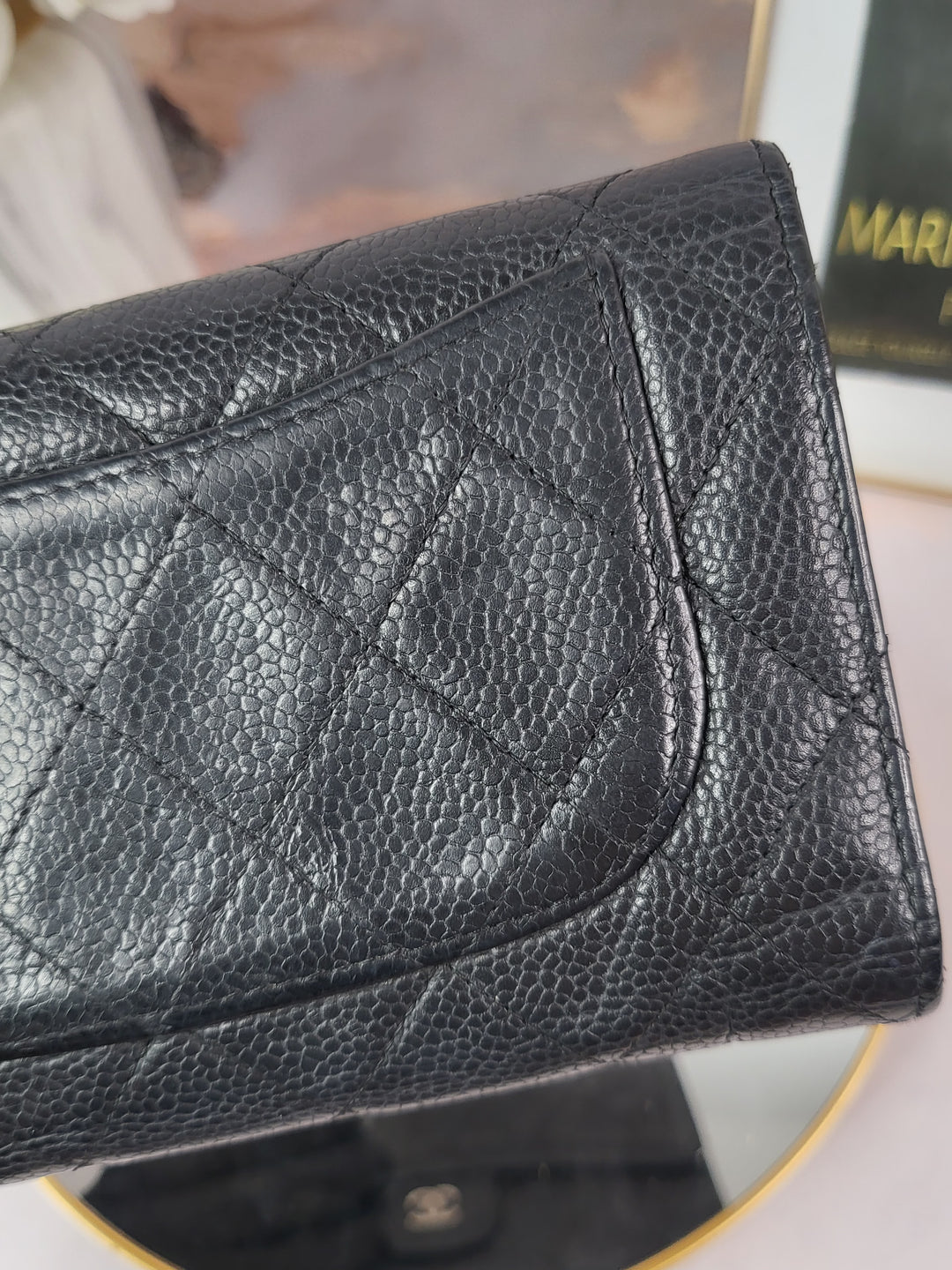 Chanel Caviar Long Flap Wallet