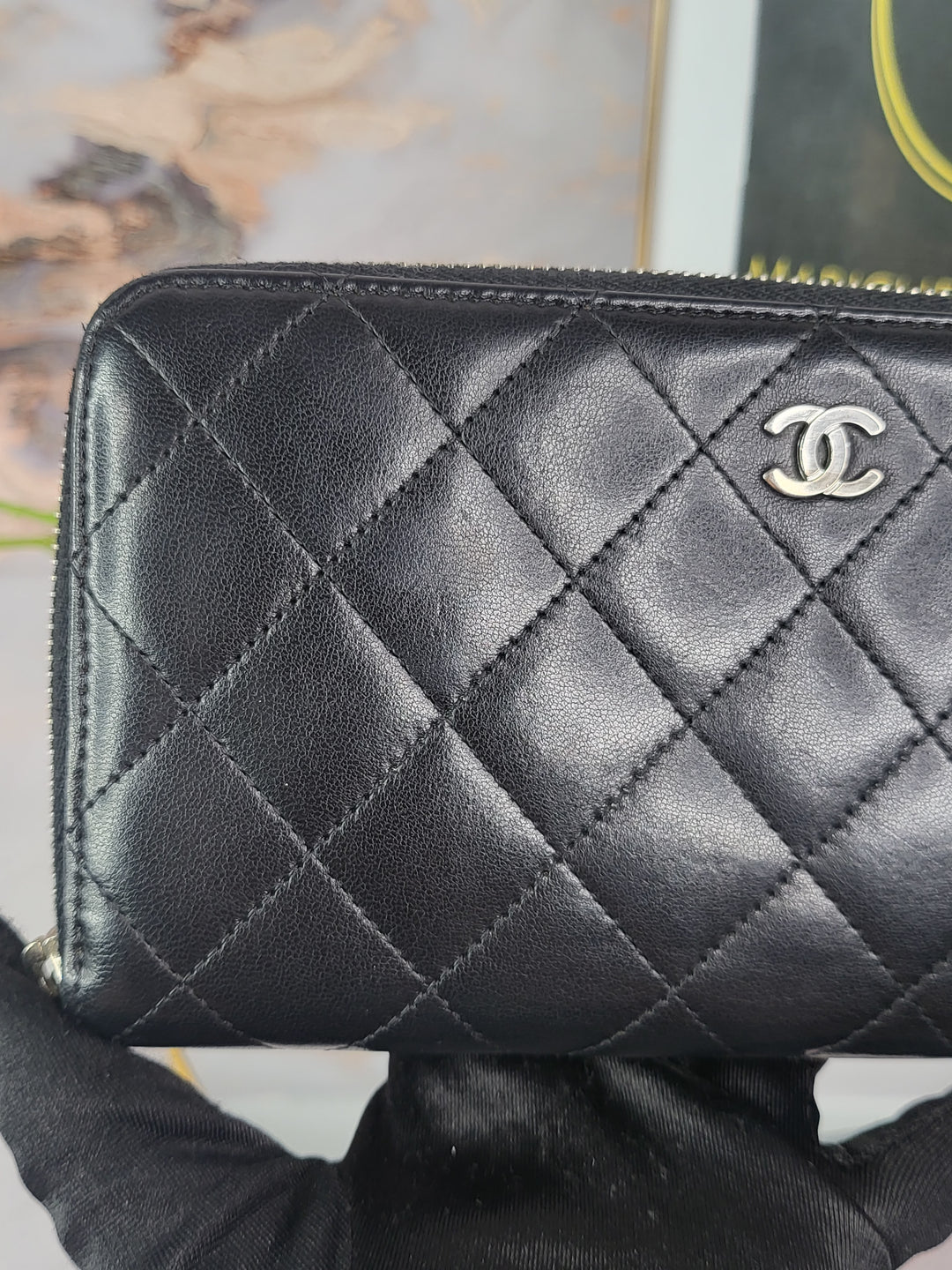 Chanel Lambskin Zippy Wallet