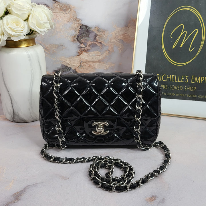 Chanel Patent Mini Rectangular Flap