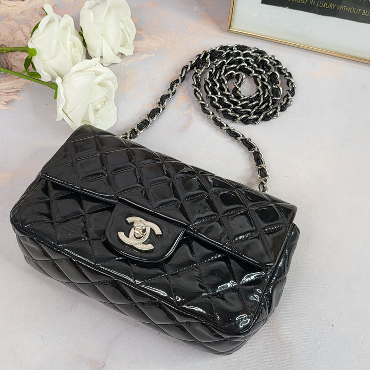 Chanel Patent Mini Rectangular Flap