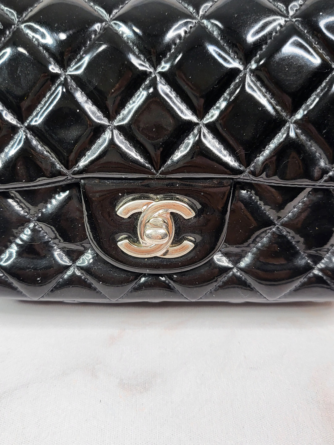 Chanel Patent Mini Rectangular Flap