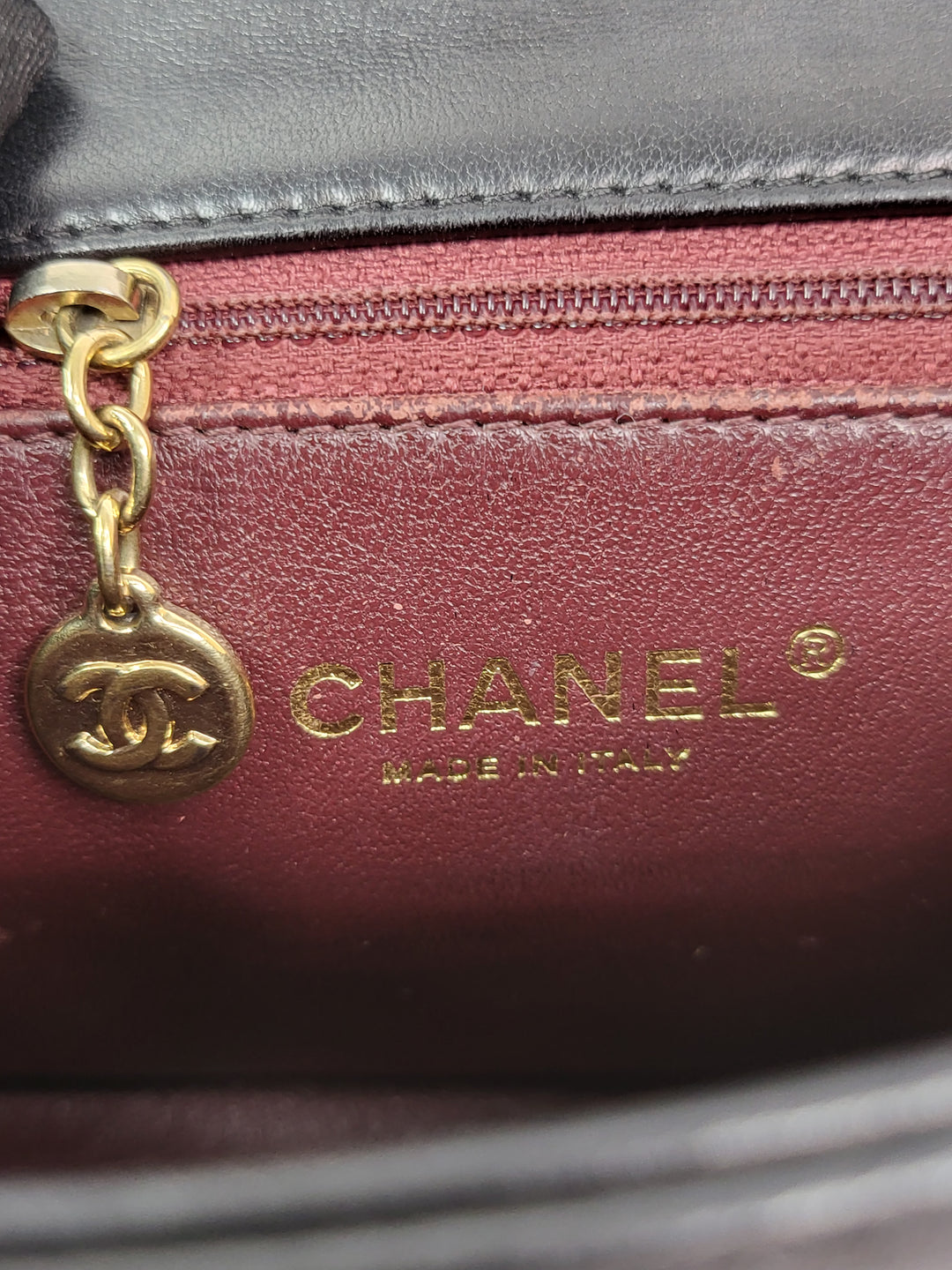 Chanel Lambskin Chevron Single Flap