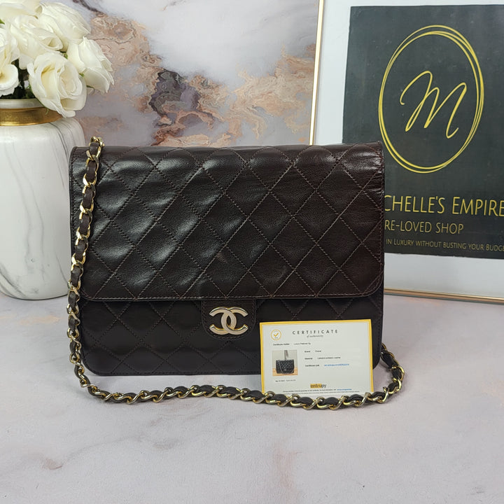 Chanel Vintage Lambskin Single Flap