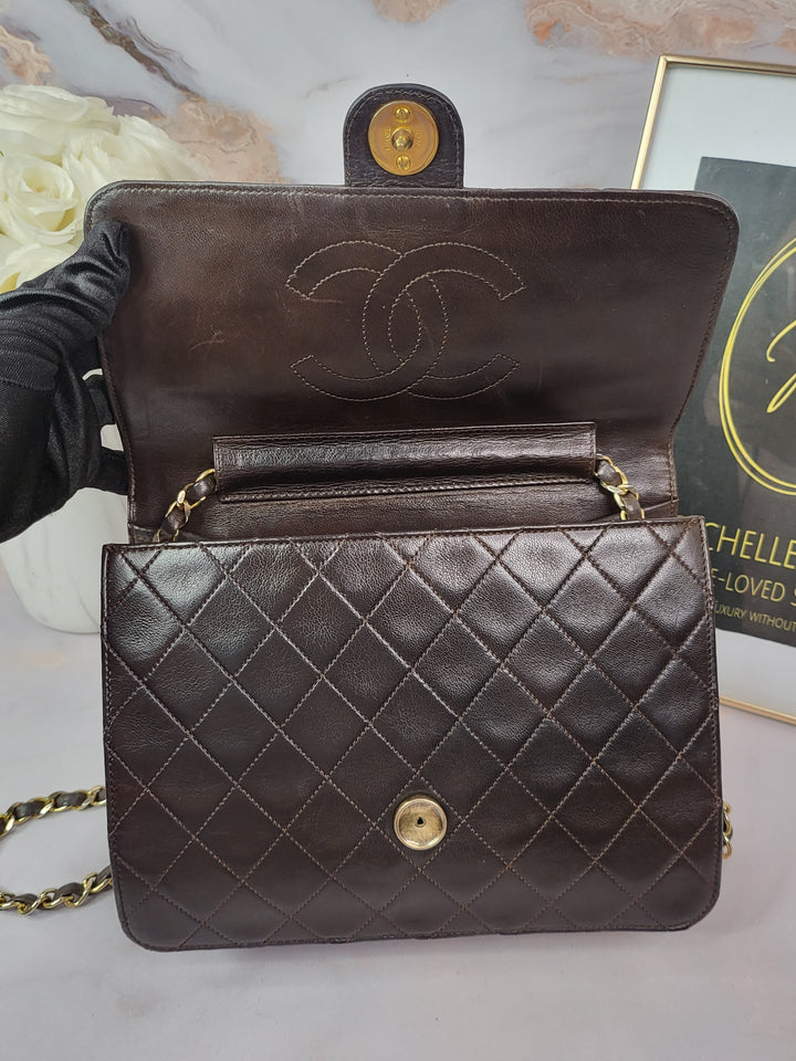 Chanel Vintage Lambskin Single Flap