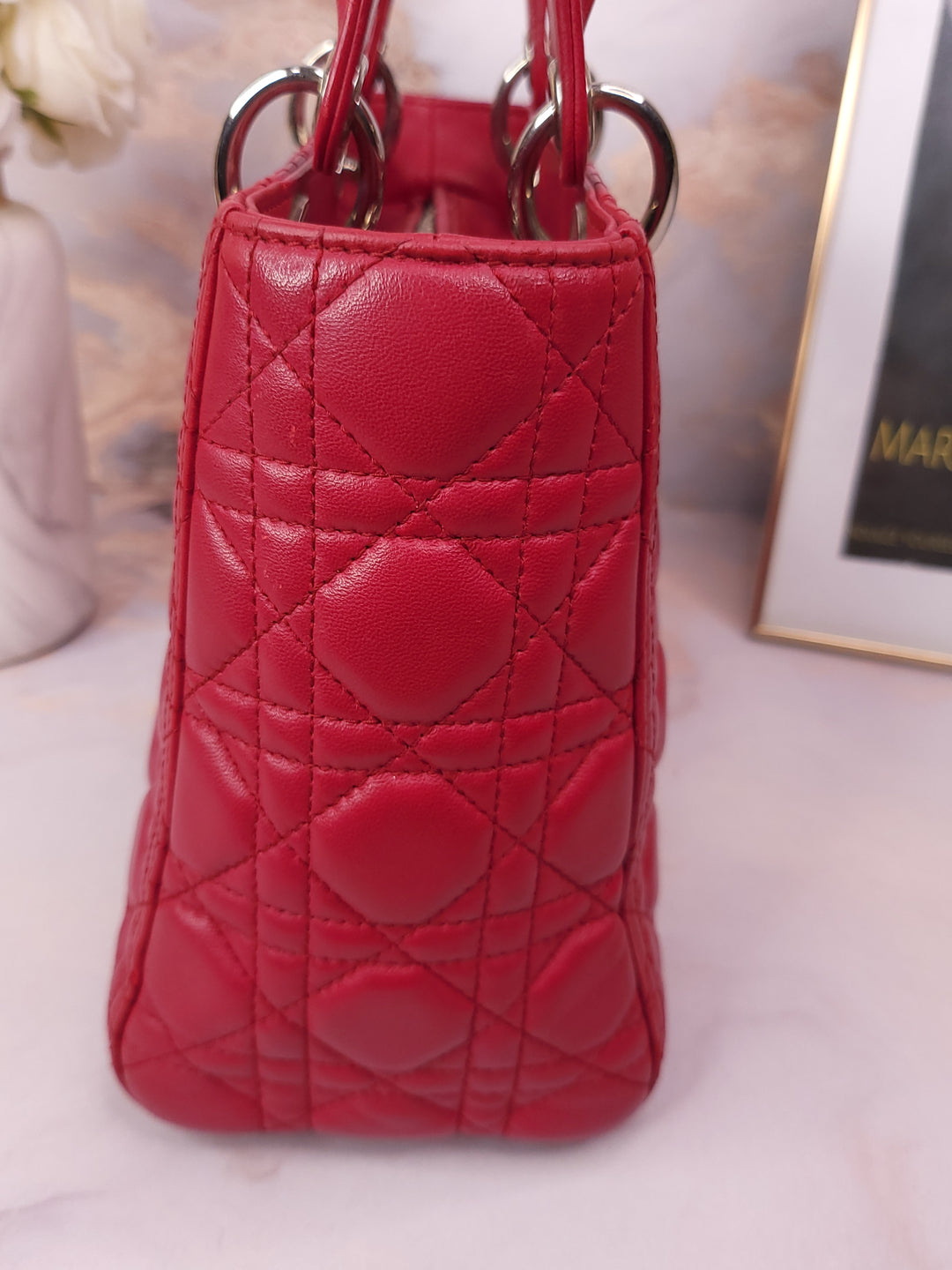 DIOR LAMBSKIN LADY DIOR BAG MEDIUM