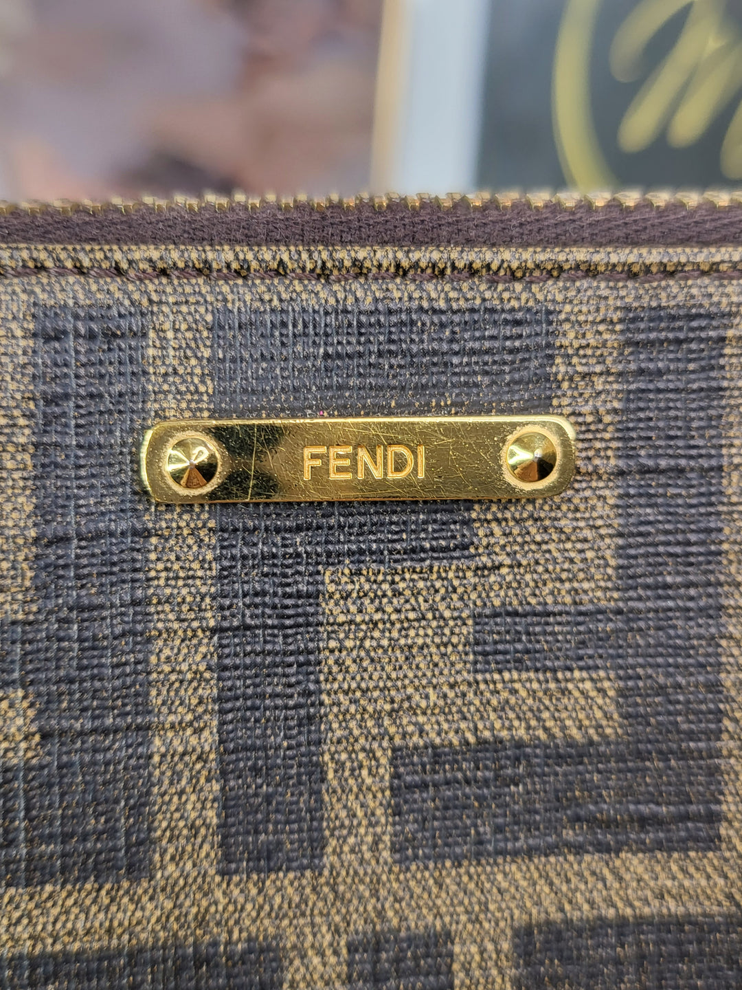 FENDI ZUCCA SPALMATI POCHETTE