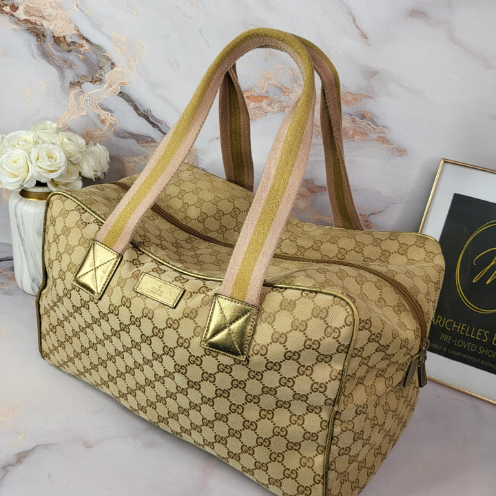 GUCCI CANVAS CARRYALL BAG 40CM